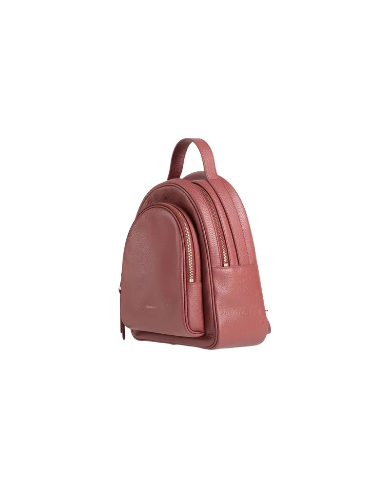 Coccinelle MALORY  - TASCHEN - Rucksäckeauf YOOX.COM Ziegelrot