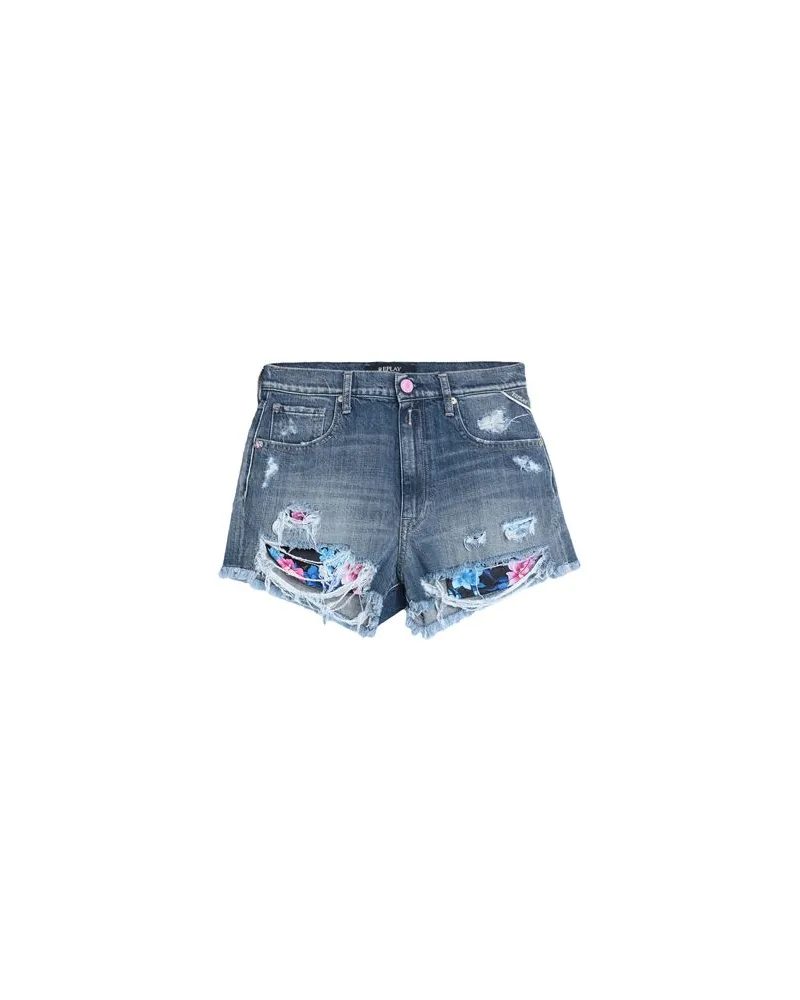 Replay HOSEN & RÖCKE - Jeansshortsauf YOOX.COM Blau