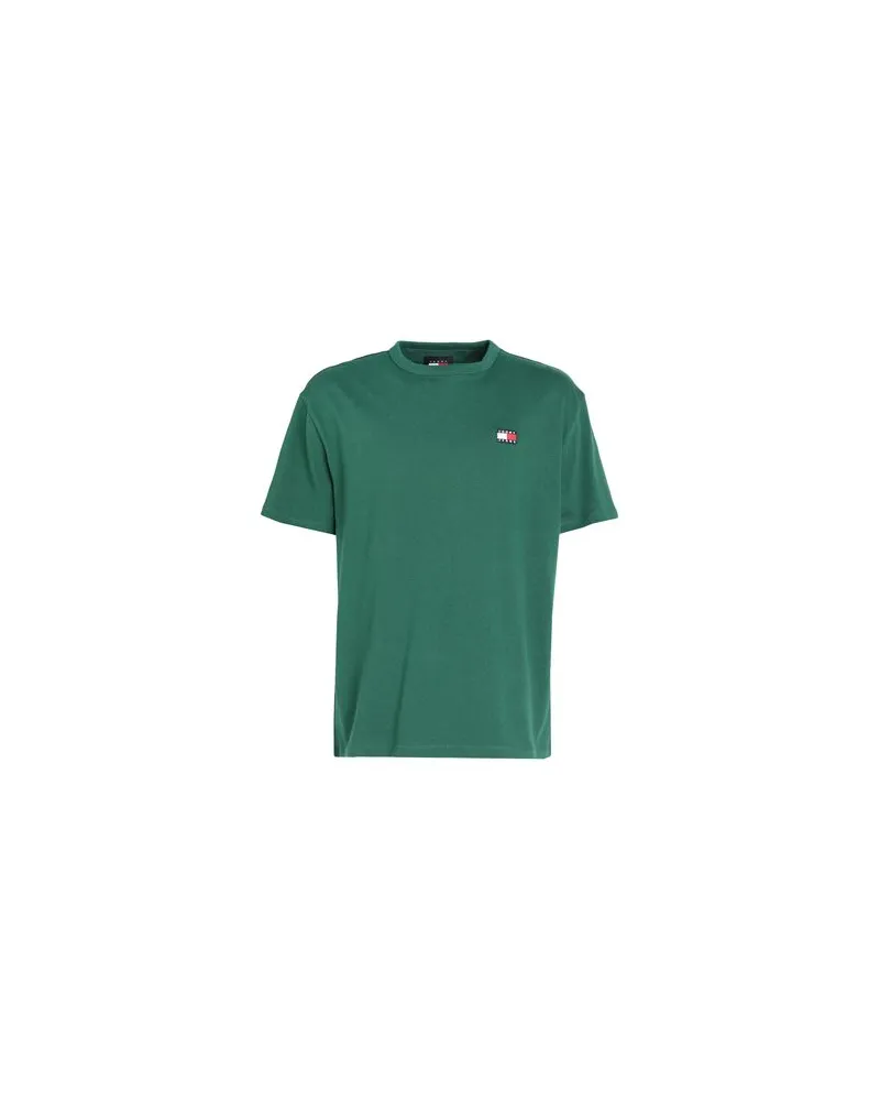 Tommy Hilfiger TJM REG BADGE TEE EX  - TOPS - T-shirtsauf YOOX.COM Dunkelgrün