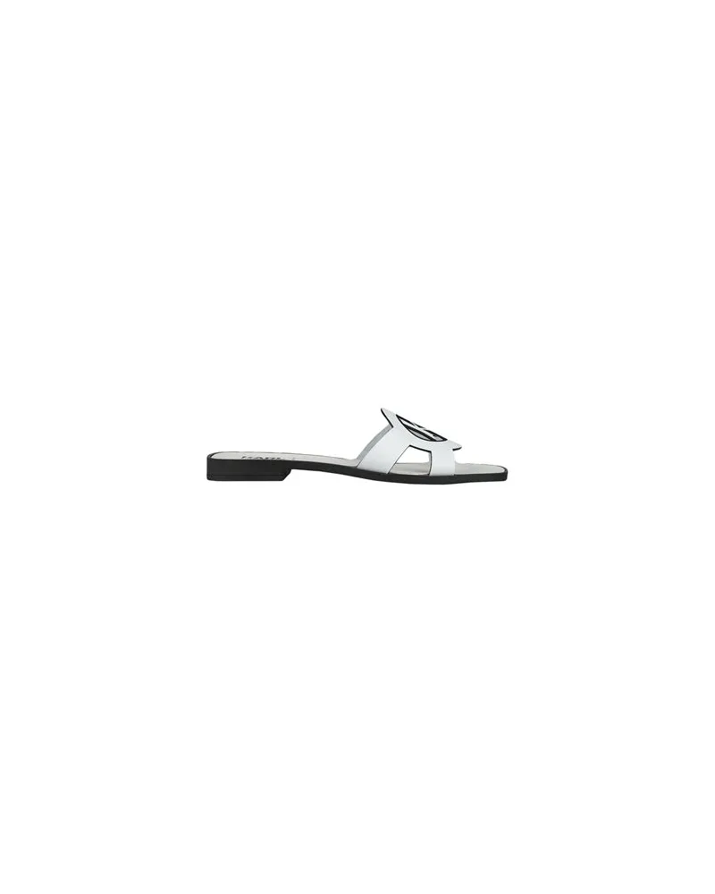 Karl Lagerfeld SKOOT II Monogram Slide - SCHUHE - Sandalenauf YOOX.COM Weiß