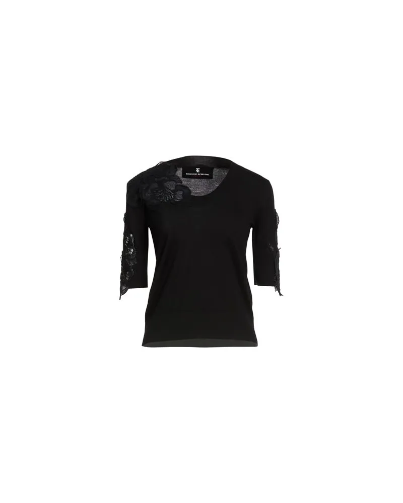 Ermanno Scervino STRICKWAREN - Pulloverauf YOOX.COM Schwarz