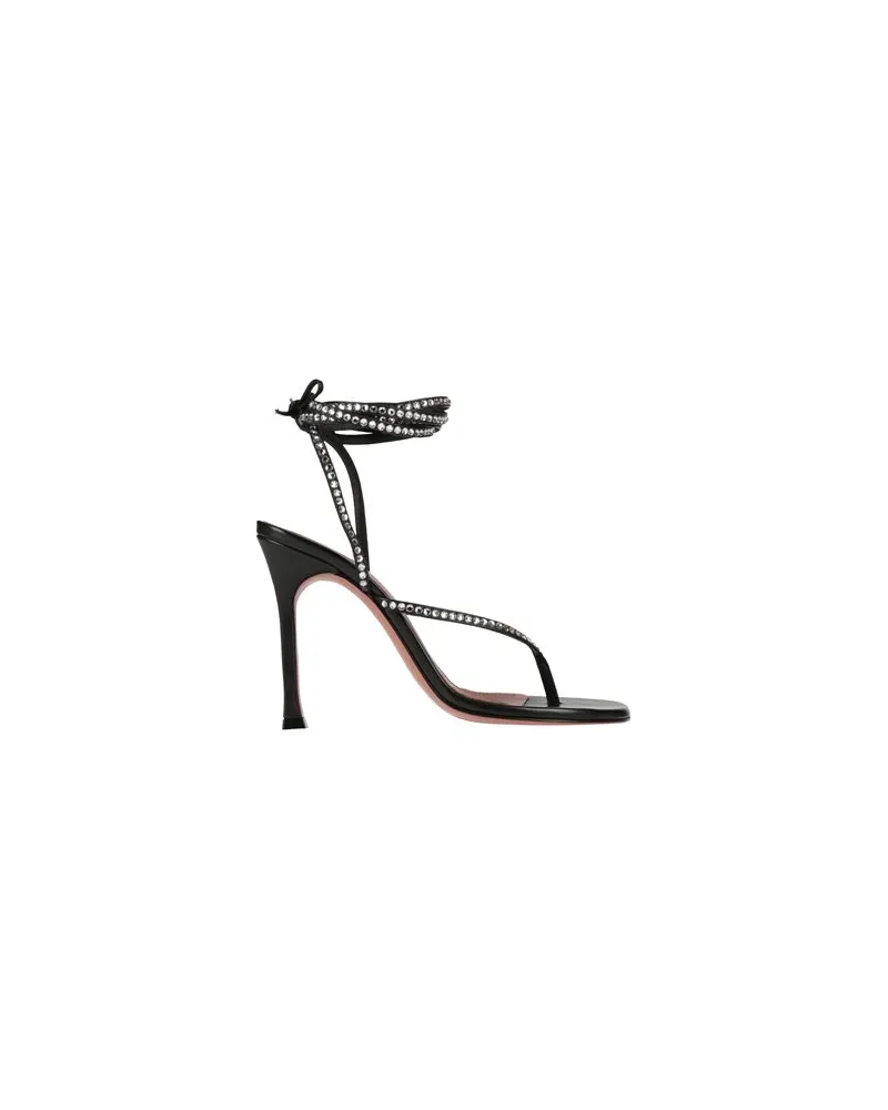 Amina Muaddi SCHUHE - Zehentrennerauf YOOX.COM Schwarz