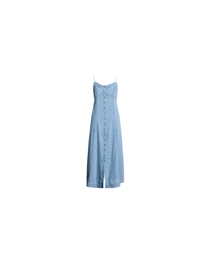 Free People KLEIDER - Maxi-Kleiderauf YOOX.COM Blau