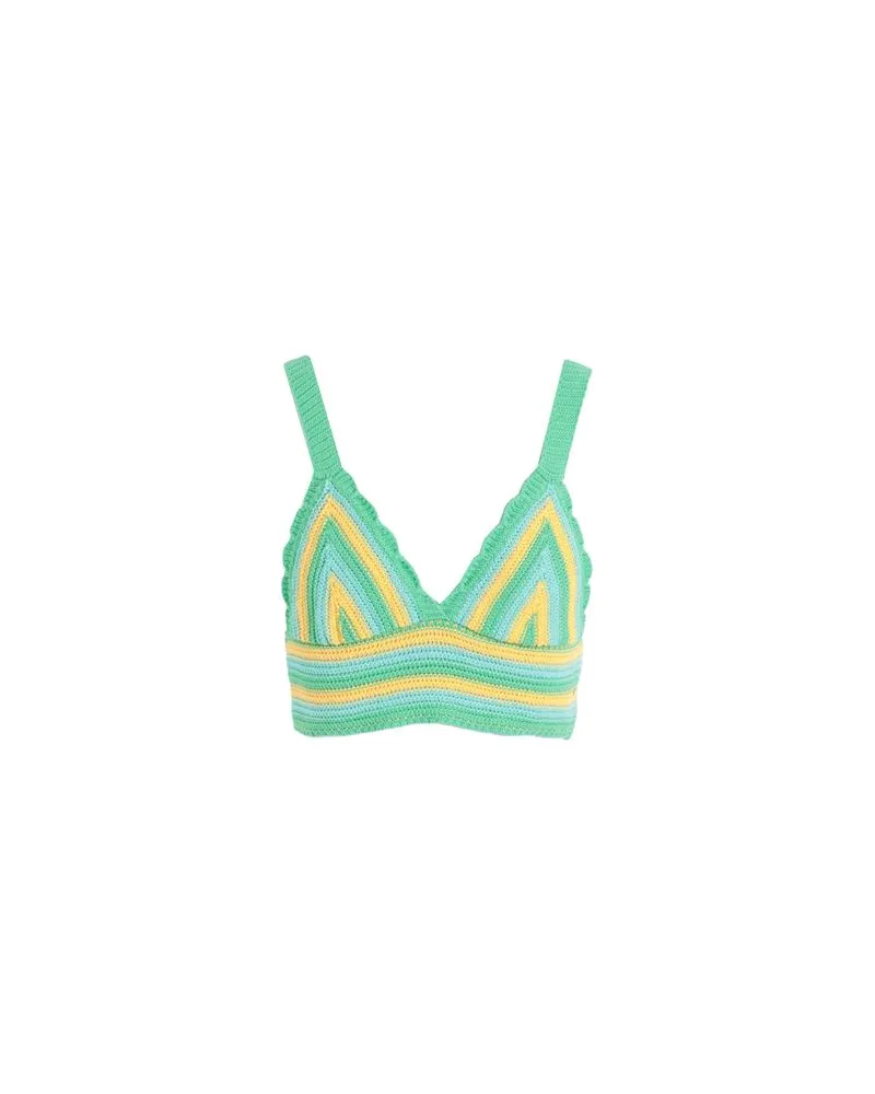 Pieces TOPS - Topsauf YOOX.COM Grün