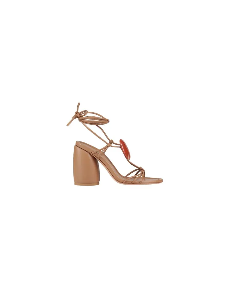 Gianvito Rossi SCHUHE - Sandalenauf YOOX.COM Hellbraun