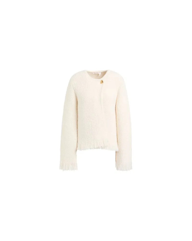 Chloé STRICKWAREN - Strickjackenauf YOOX.COM Elfenbein