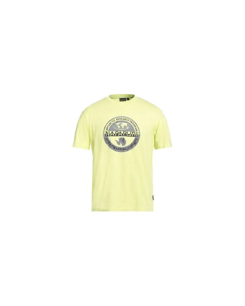 Napapijri TOPS - T-shirtsauf YOOX.COM Pastellgelb