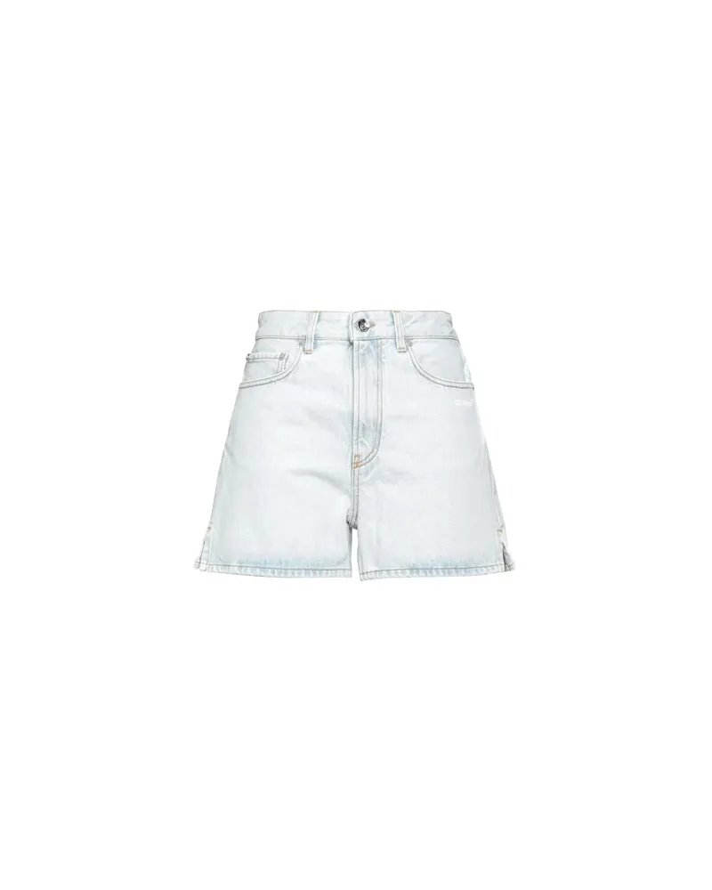 OFF-WHITE HOSEN & RÖCKE - Jeansshortsauf YOOX.COM Blau