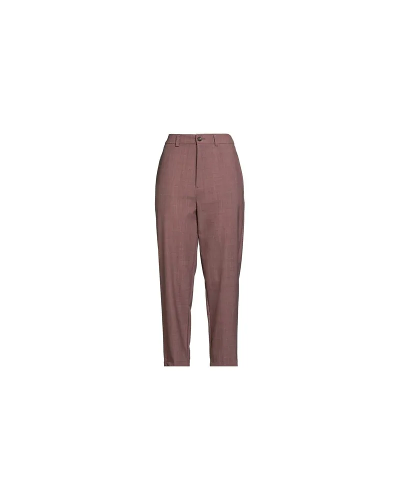 SOLOTRE HOSEN & RÖCKE - Hosenauf YOOX.COM Ziegelrot