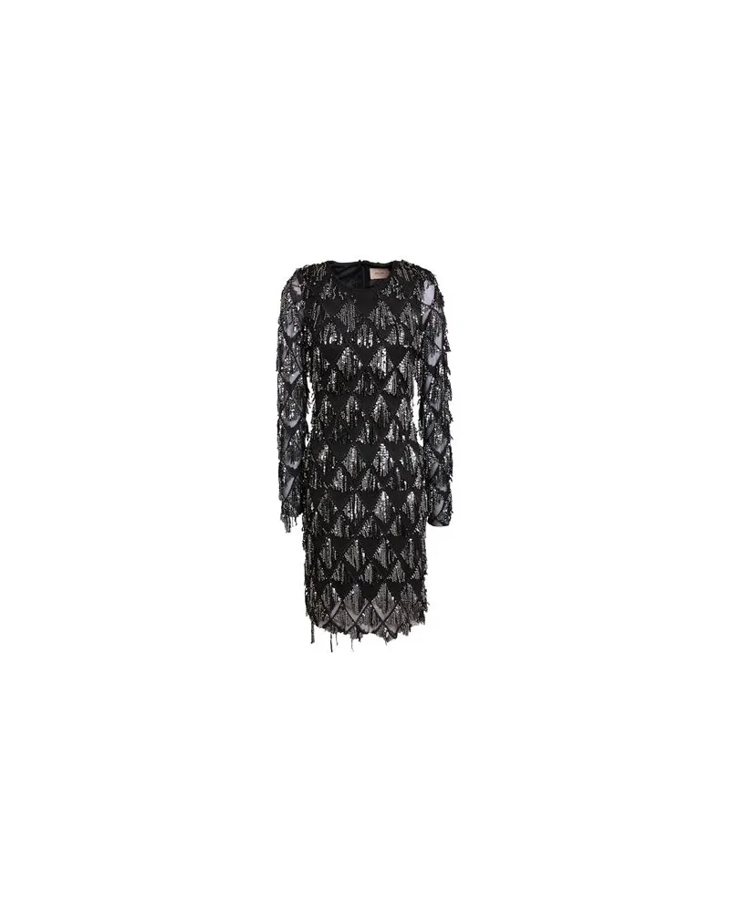 Vila ROUGE - KLEIDER - Mini-Kleiderauf YOOX.COM Schwarz