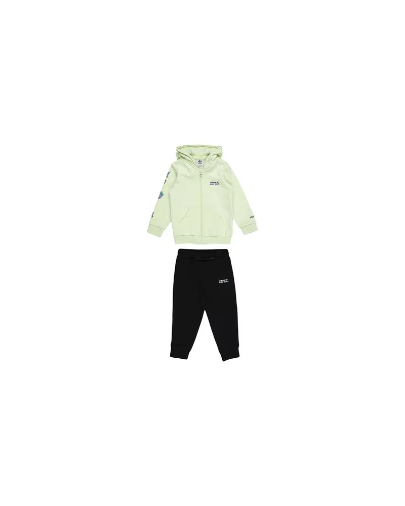 adidas HOODIE SET FZ  - NEUGEBORENE - Babykleidung-Setsauf YOOX.COM Säuregrün