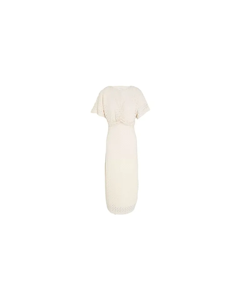 Vila KLEIDER - Midi-Kleiderauf YOOX.COM Cremeweiß