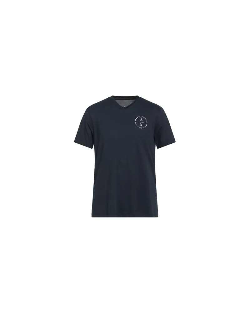 Armani Exchange TOPS - T-shirtsauf YOOX.COM Marineblau