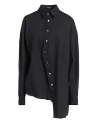 Ann Demeulemeester Hemd Schwarz