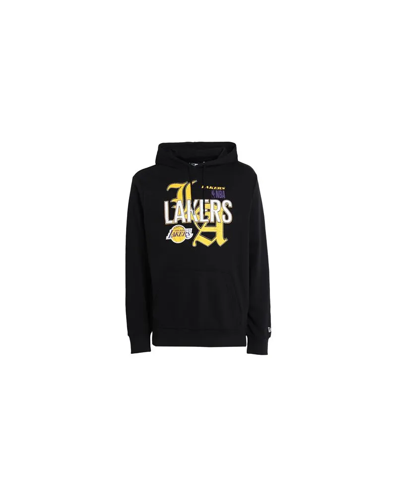 New Era NBA TEAM GRAPHIC HOODY LOSLAK    - NBA TEAM GRAPHIC HOODY LOSLAK - TOPS - Sweatshirtsauf YOOX.COM Schwarz