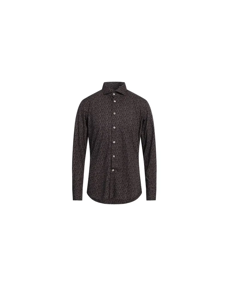 Glanshirt TOPS - Hemdenauf YOOX.COM Schokobraun