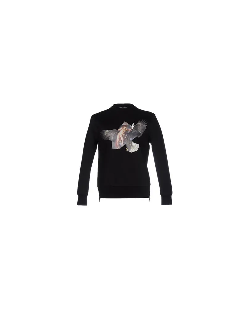 Neil Barrett TOPS - Sweatshirtsauf YOOX.COM Schwarz