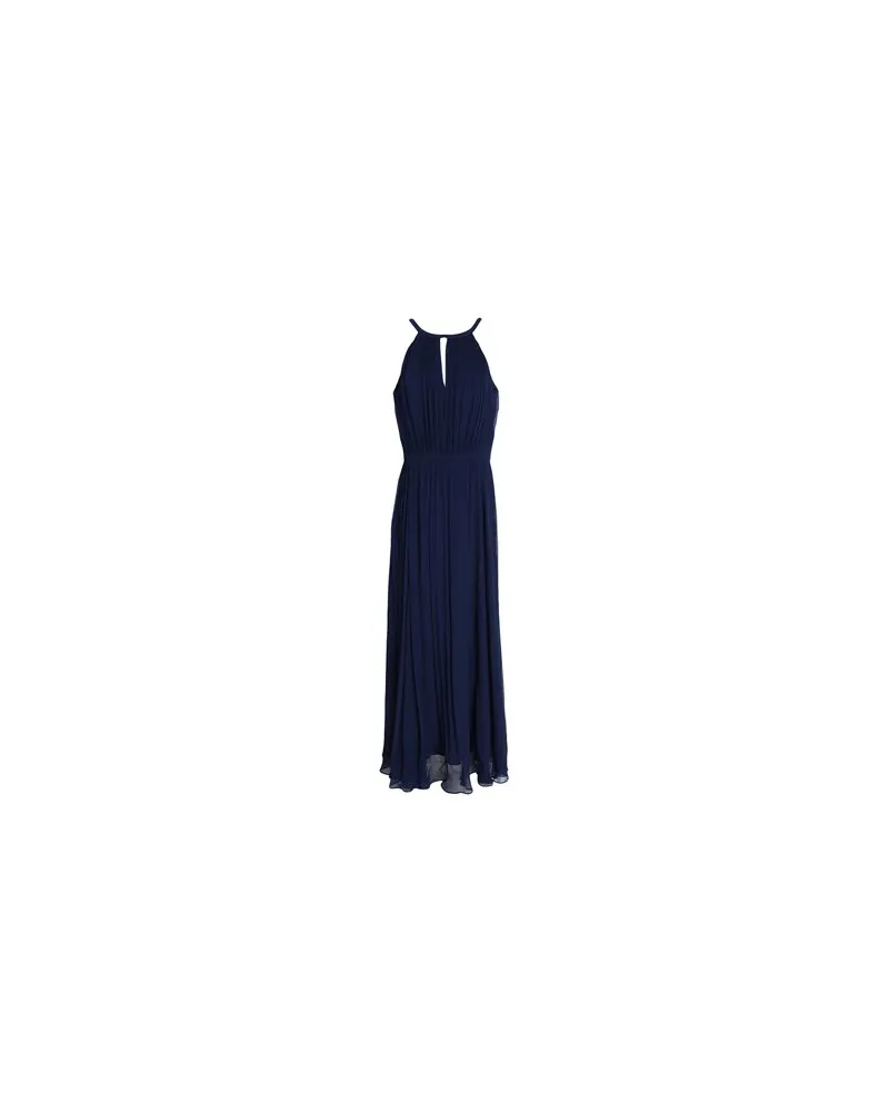 Ralph Lauren CRINKLED GEORGETTE HALTER GOWN  - KLEIDER - Maxi-Kleiderauf YOOX.COM Marineblau