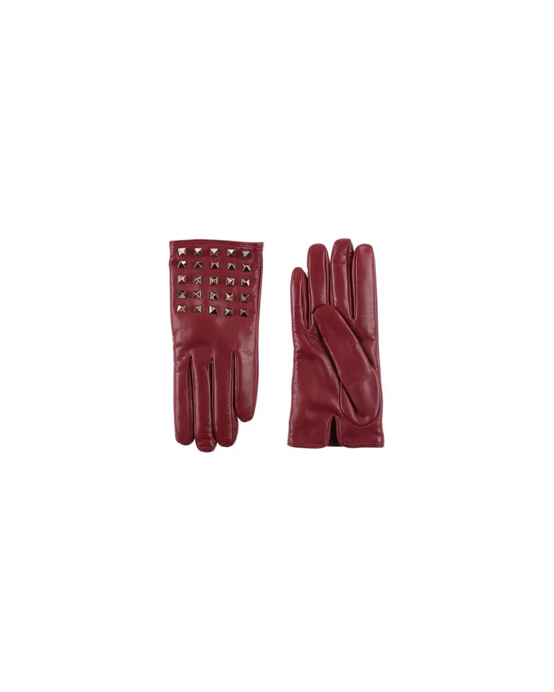 Valentino Garavani ACCESSOIRES - Handschuheauf YOOX.COM Bordeaux