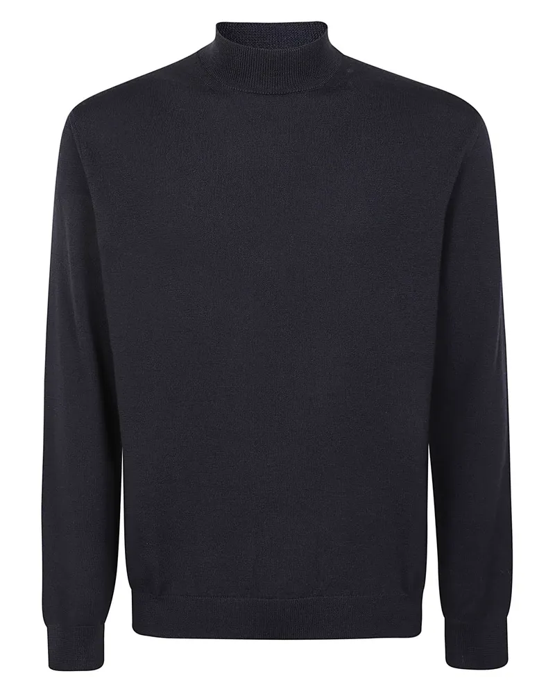 Zanone Rollkragenpullover Blau