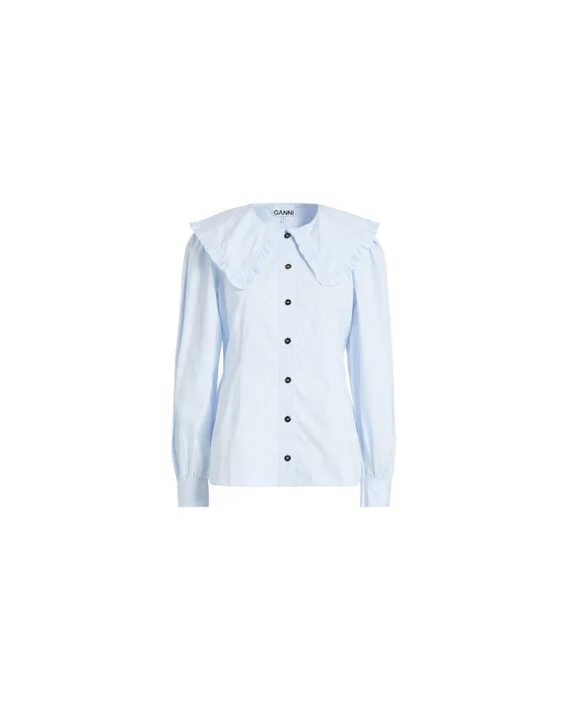 Ganni TOPS - Hemdenauf YOOX.COM Himmelblau