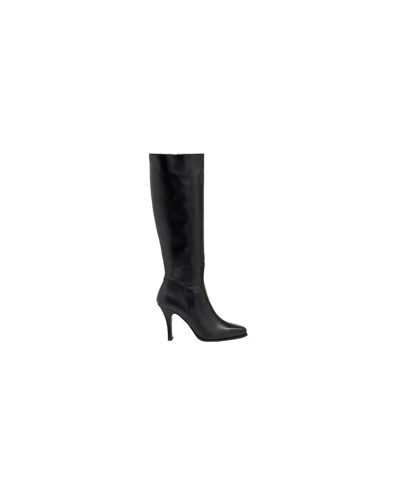 8 by Yoox LEATHER SQUARE-TOE BOOTS  - SCHUHE - Stiefelauf YOOX.COM Schwarz