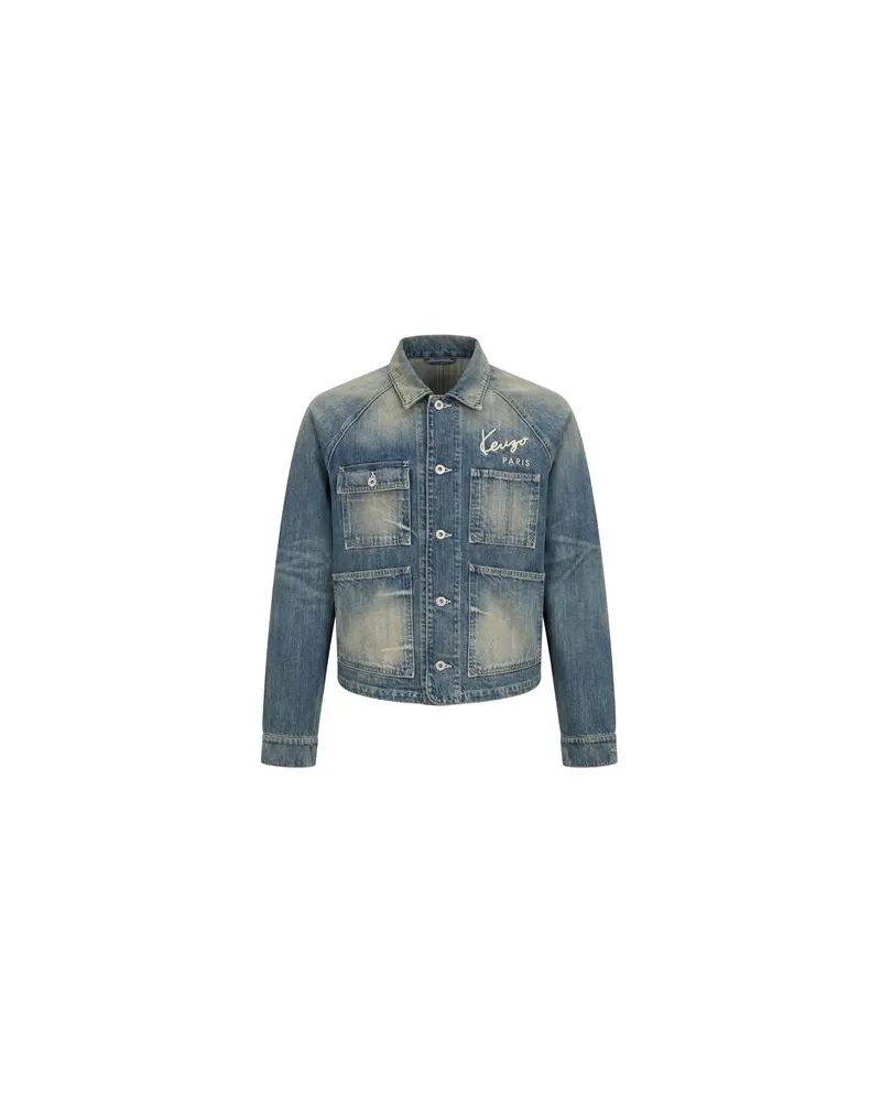 Kenzo JACKEN & MÄNTEL - Jeansjacken/Mäntelauf YOOX.COM Blau