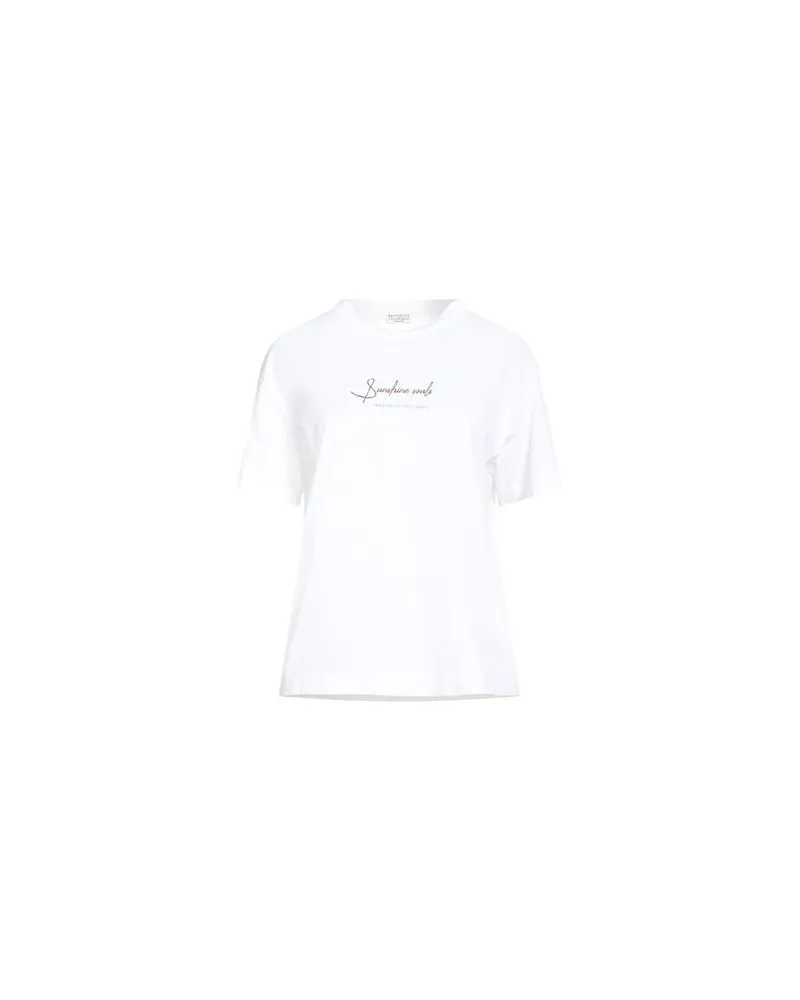 Brunello Cucinelli TOPS - T-shirtsauf YOOX.COM Weiß