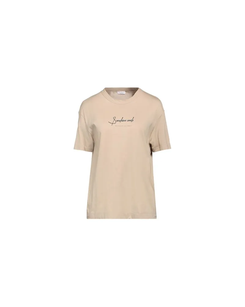 Brunello Cucinelli TOPS - T-shirtsauf YOOX.COM Sand