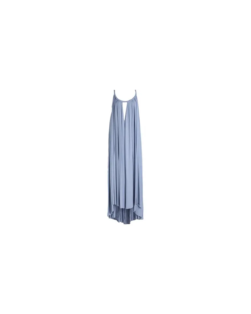 Elisabetta Franchi KLEIDER - Maxi-Kleiderauf YOOX.COM Grau