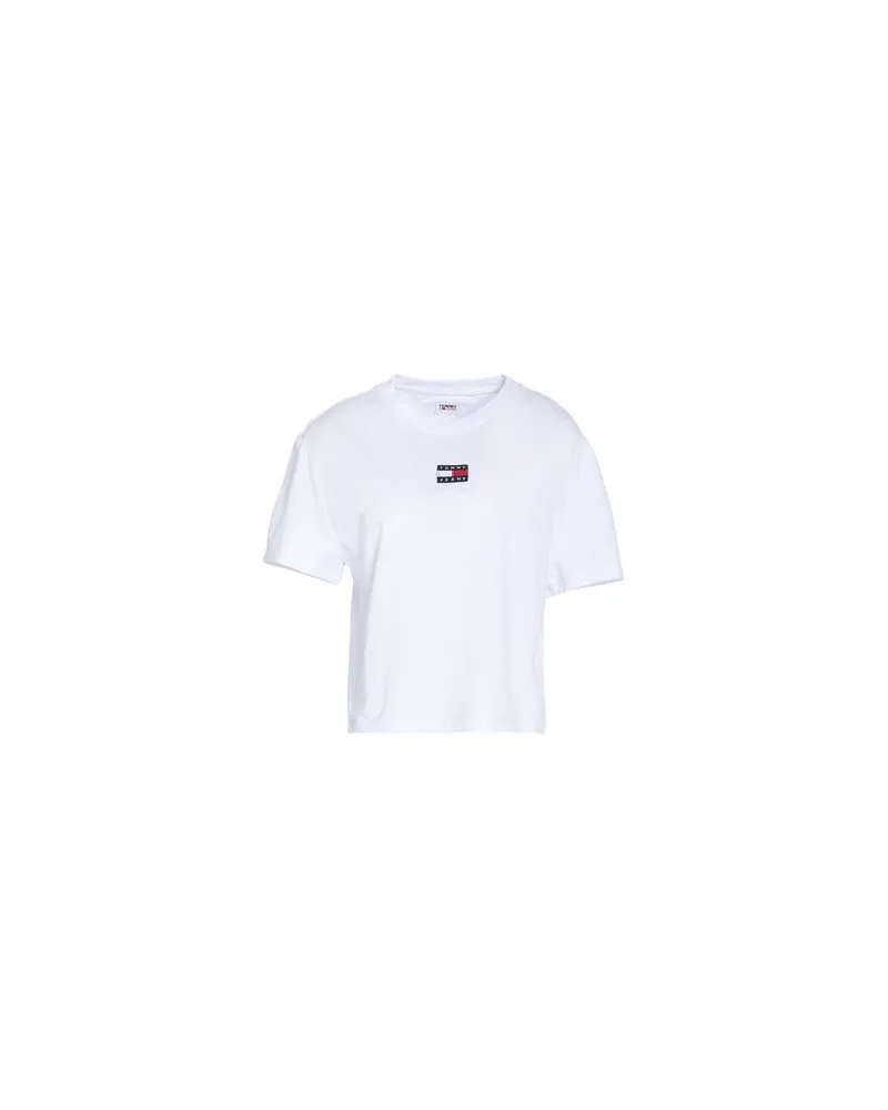 Tommy Hilfiger TJW TOMMY CENTER BADGE TOP  - TOPS - T-shirtsauf YOOX.COM Weiß