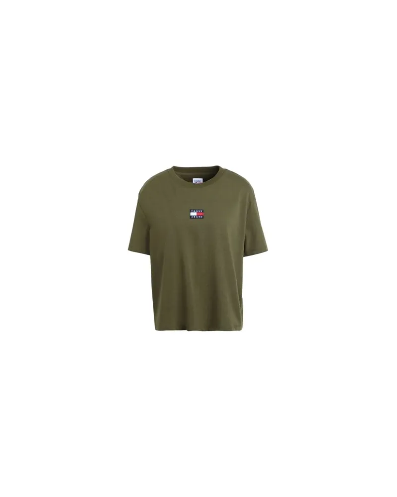 Tommy Hilfiger TJW TOMMY CENTER BADGE TOP  - TOPS - T-shirtsauf YOOX.COM Militärgrün