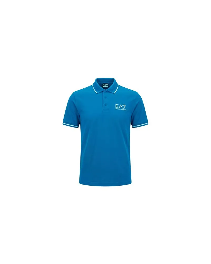 EA7 TOPS - Poloshirtsauf YOOX.COM Azurblau