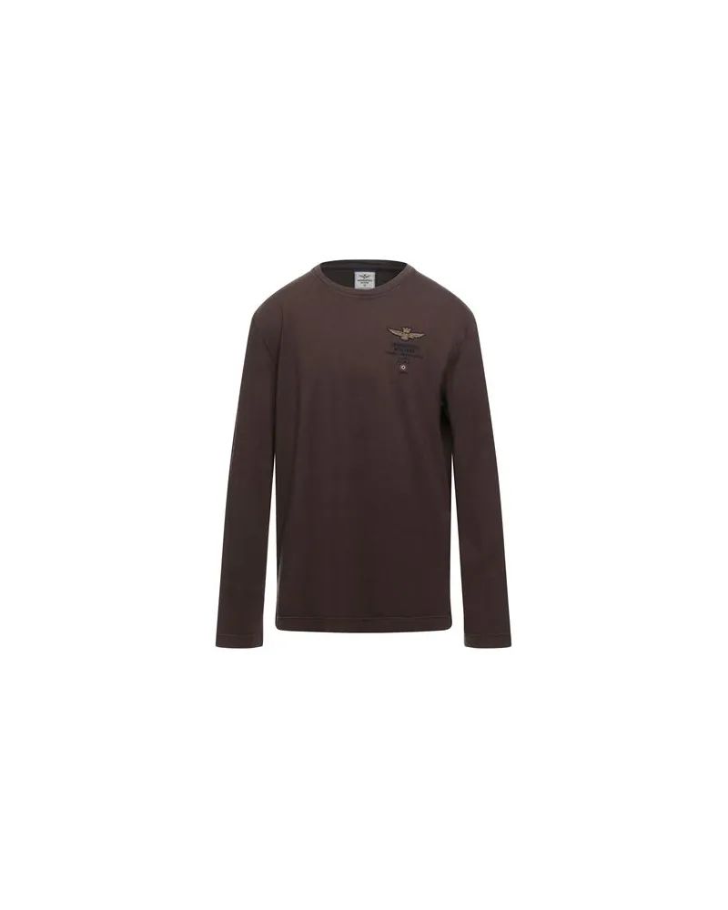 Aeronautica Militare TOPS - T-shirtsauf YOOX.COM Braun