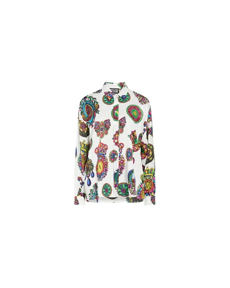 Versace Jeans TOPS - Hemdenauf YOOX.COM Weiß