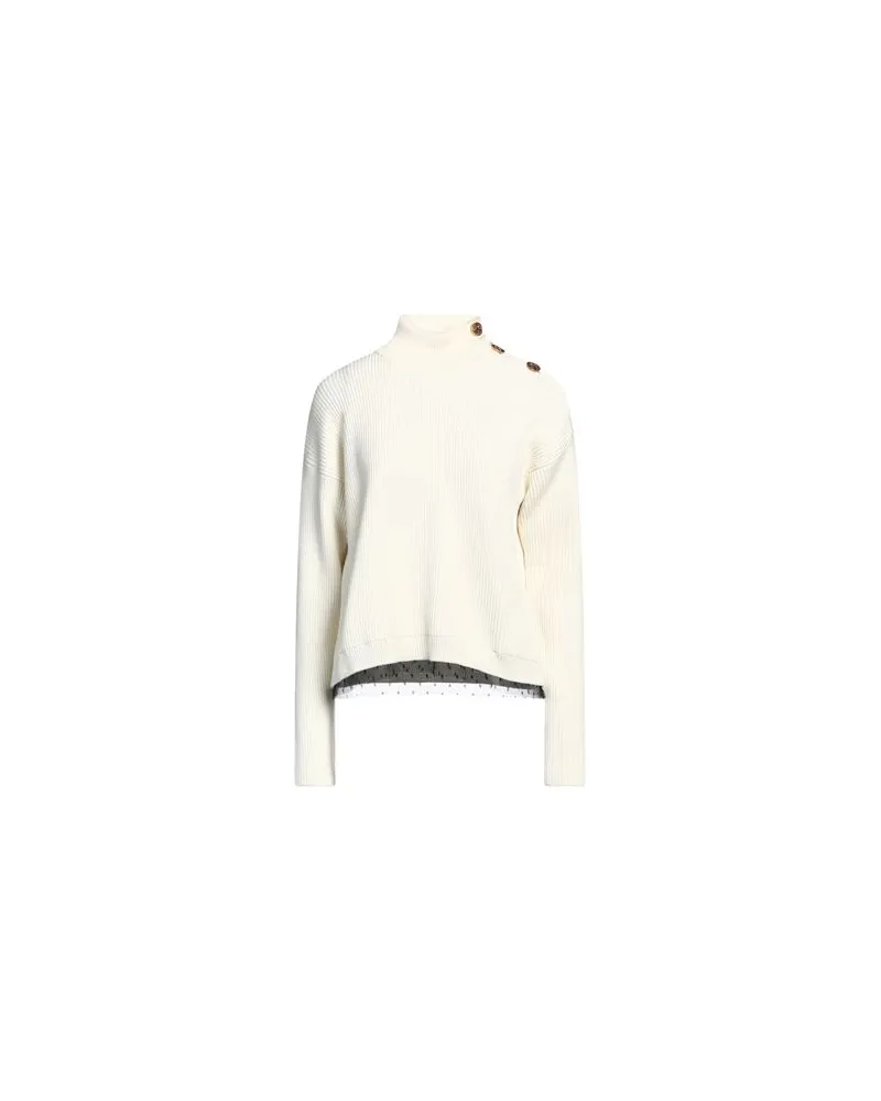 RED Valentino STRICKWAREN - Rollkragenpulloverauf YOOX.COM Elfenbein