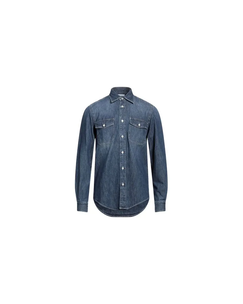 Boglioli TOPS - Jeanshemdenauf YOOX.COM Blau