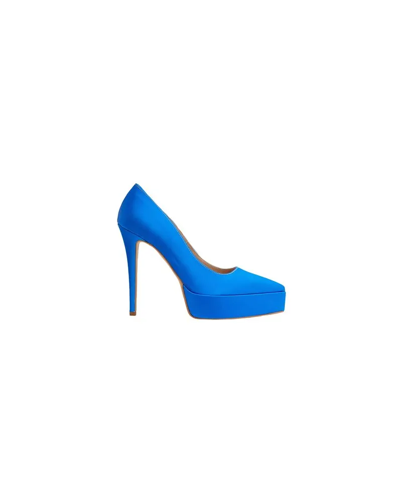 8 by Yoox SATIN POINT-TOE PUMPS  - SCHUHE - Pumpsauf YOOX.COM Blau
