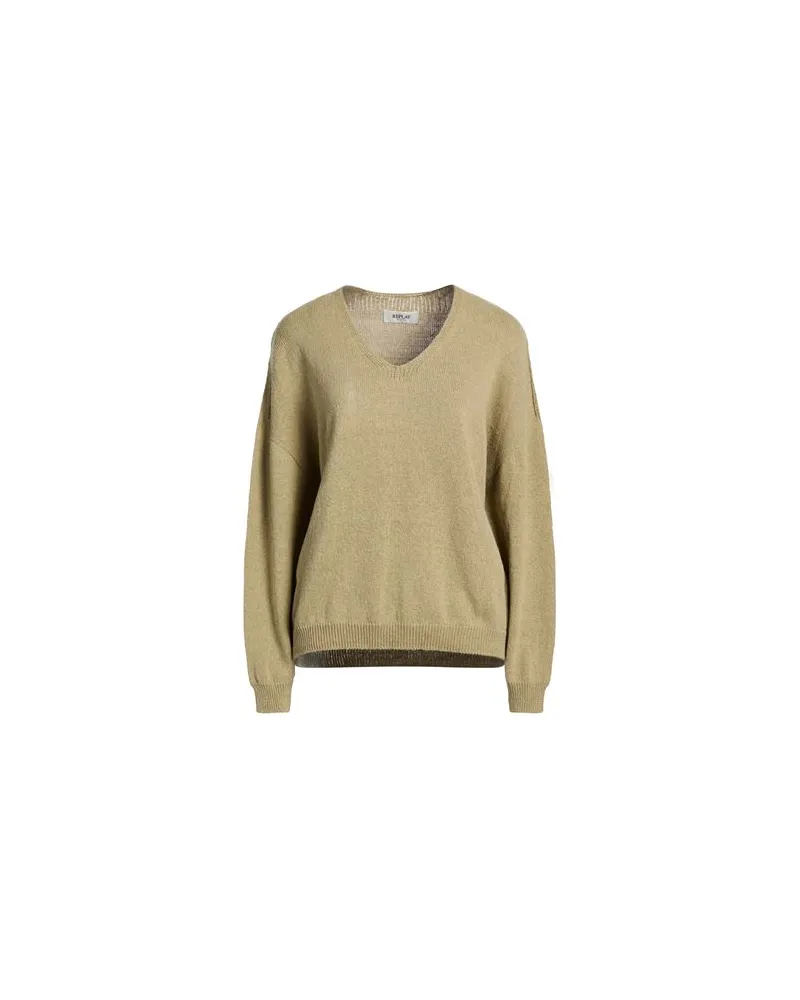 Replay STRICKWAREN - Pulloverauf YOOX.COM Khaki