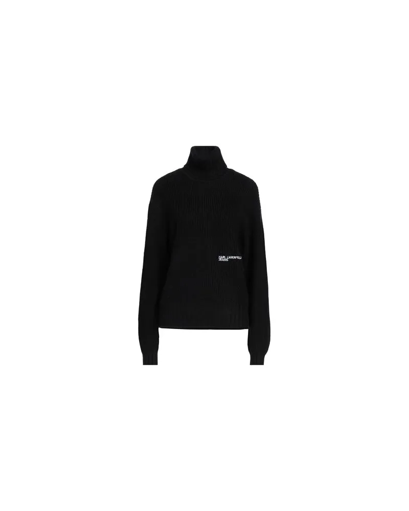 Karl Lagerfeld STRICKWAREN - Rollkragenpulloverauf YOOX.COM Schwarz