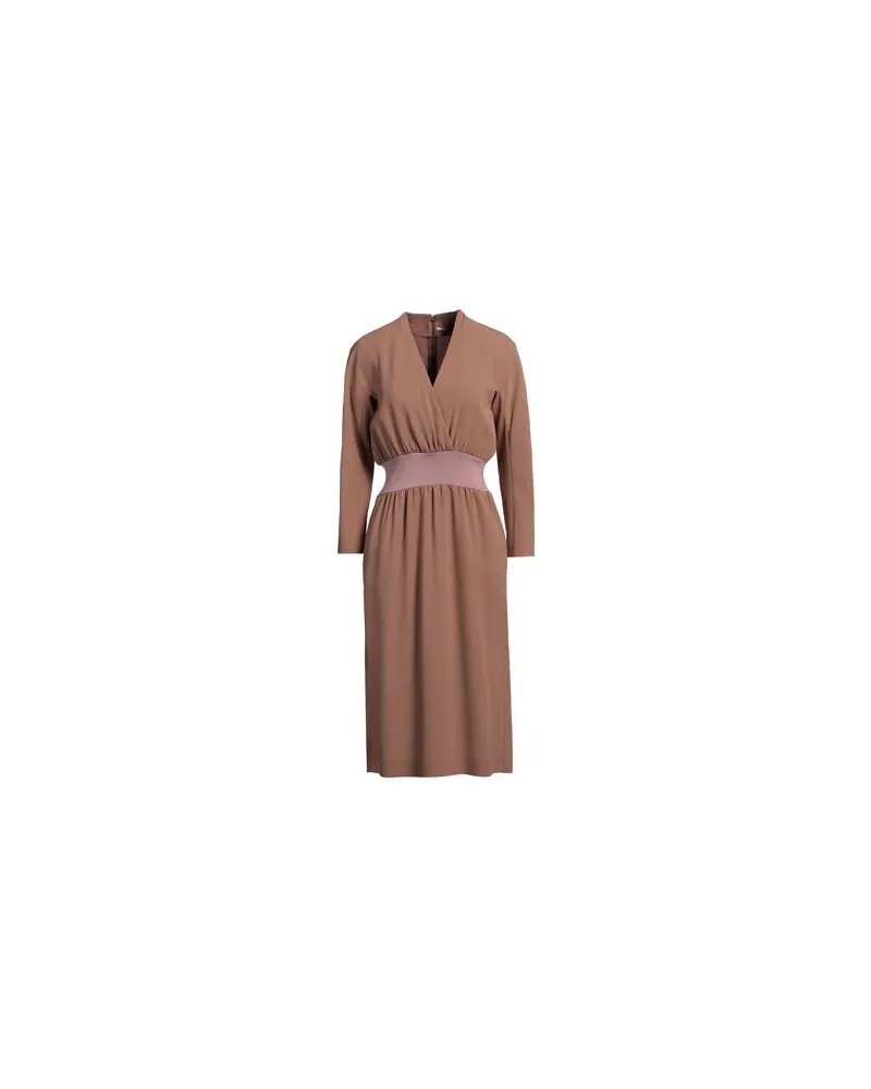 AGNONA KLEIDER - Midi-Kleiderauf YOOX.COM Hellbraun