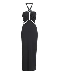 David Koma Maxi-Kleid Schwarz