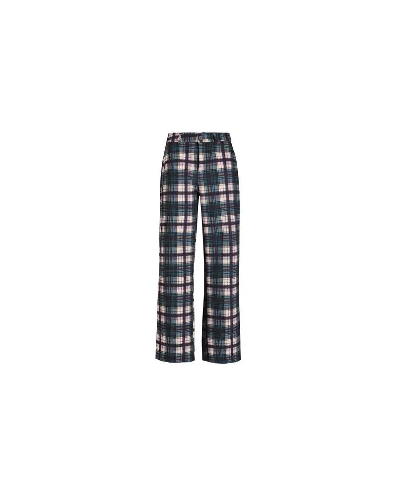 8 by Yoox PRINTED STRAIGHT LEG PANTS  - HOSEN & RÖCKE - Hosenauf YOOX.COM Aquamarin