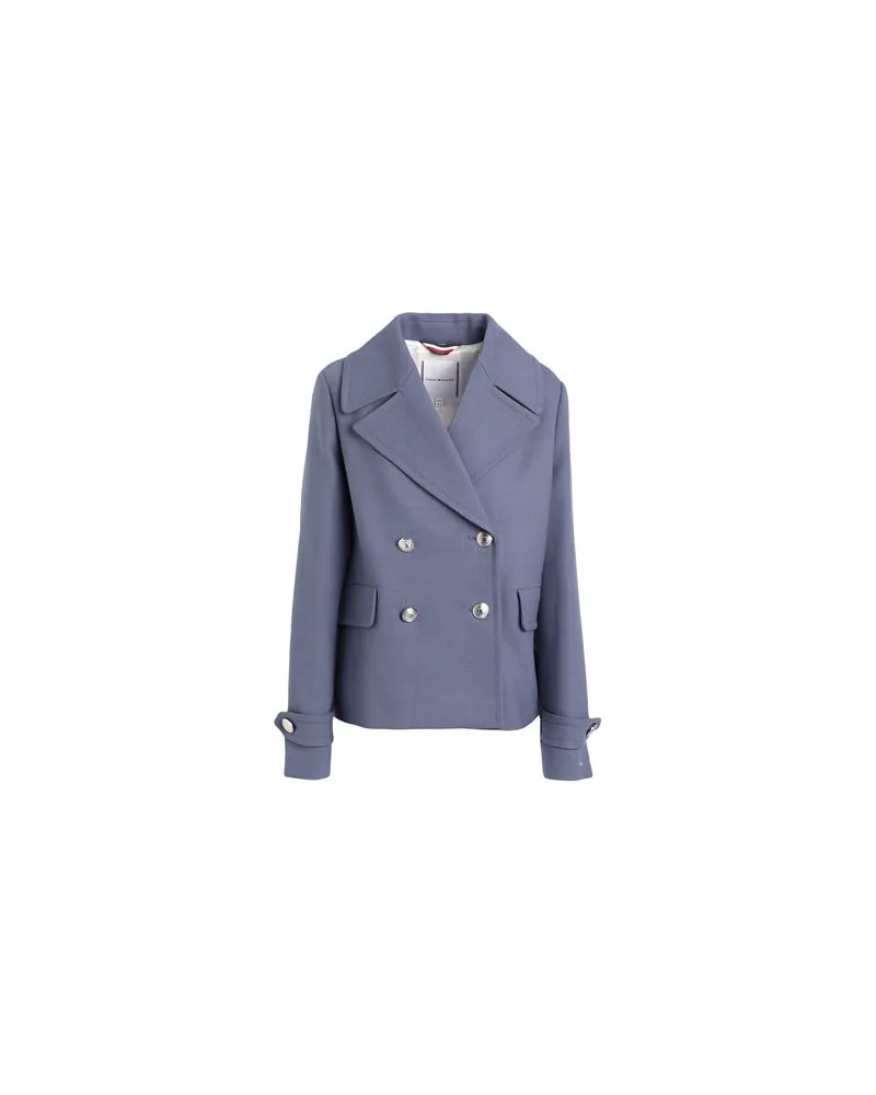 Tommy Hilfiger JACKEN & MÄNTEL - Mäntelauf YOOX.COM Taubenblau