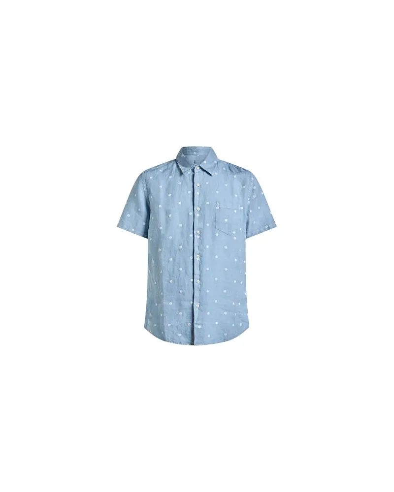 120% Lino TOPS - Hemdenauf YOOX.COM Hellblau