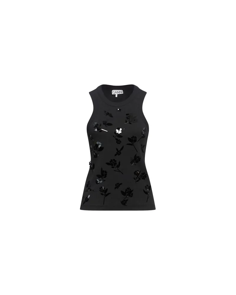 Ganni TOPS - Topsauf YOOX.COM Schwarz