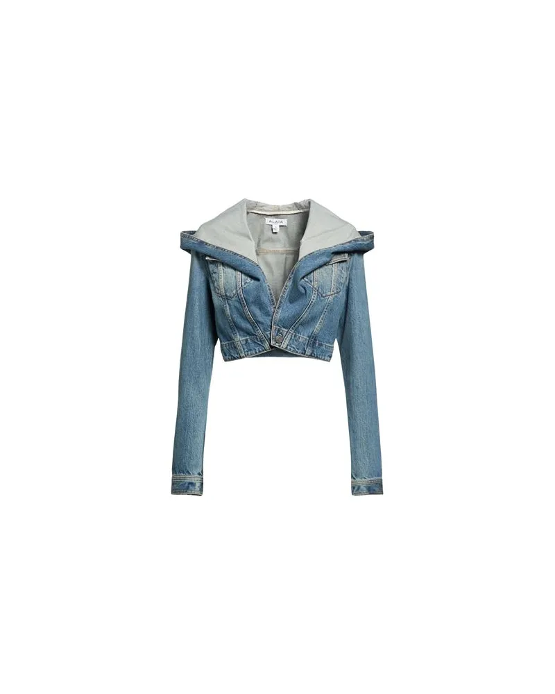 Alaïa JACKEN & MÄNTEL - Jeansjacken/Mäntelauf YOOX.COM Blau