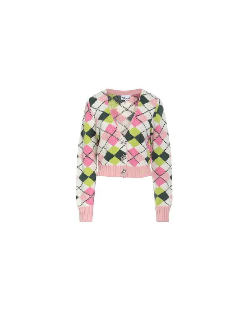 Ganni STRICKWAREN - Strickjackenauf YOOX.COM Rosa