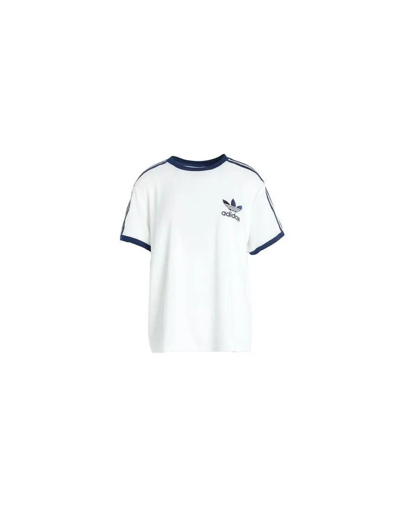 adidas TERRY 3S TEE  - TERRY 3S TEE - TOPS - T-shirtsauf YOOX.COM Elfenbein