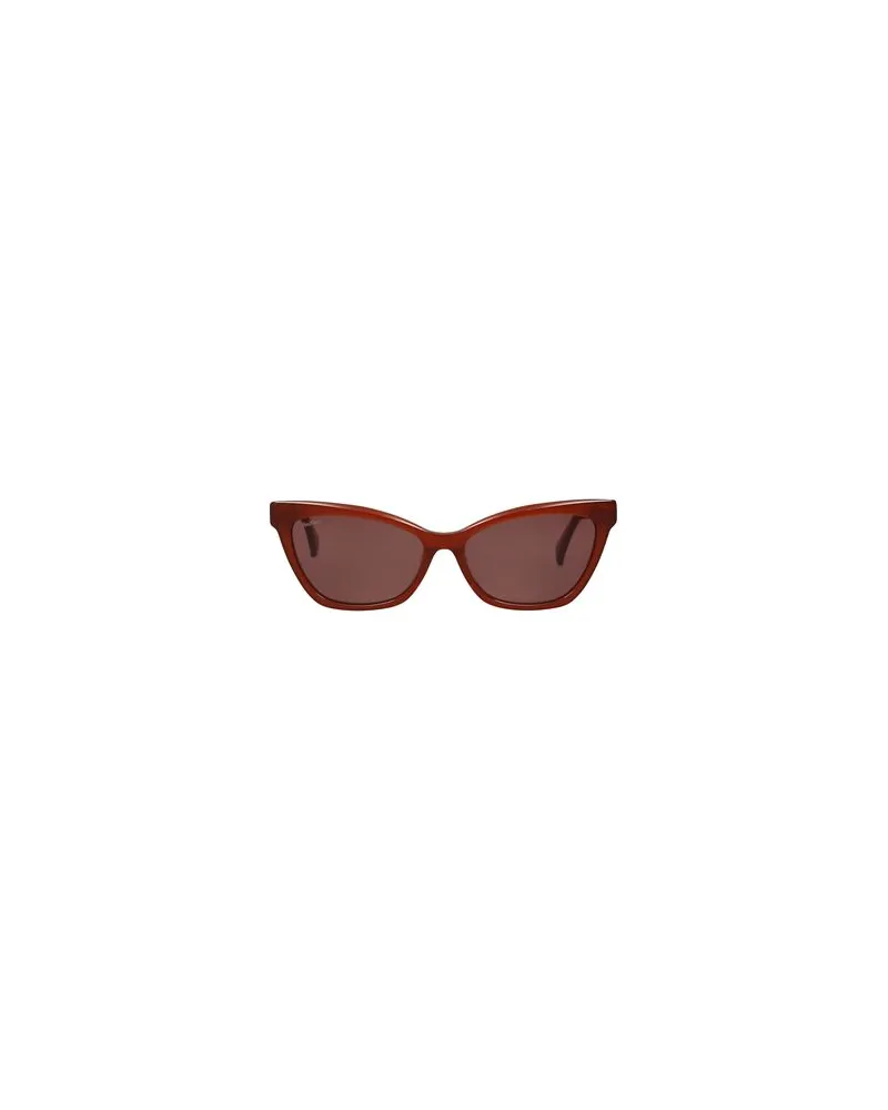 Max Mara BRILLEN - Sonnenbrillenauf YOOX.COM Ziegelrot